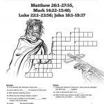 Jesus' Crucifixion Sunday School Crossword Puzzles: A Printable   Printable Jesus Puzzle