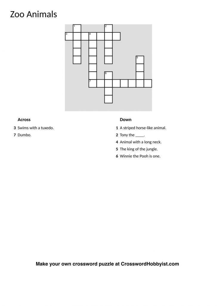 Make Your Own Crossword Puzzle Free Online Printable