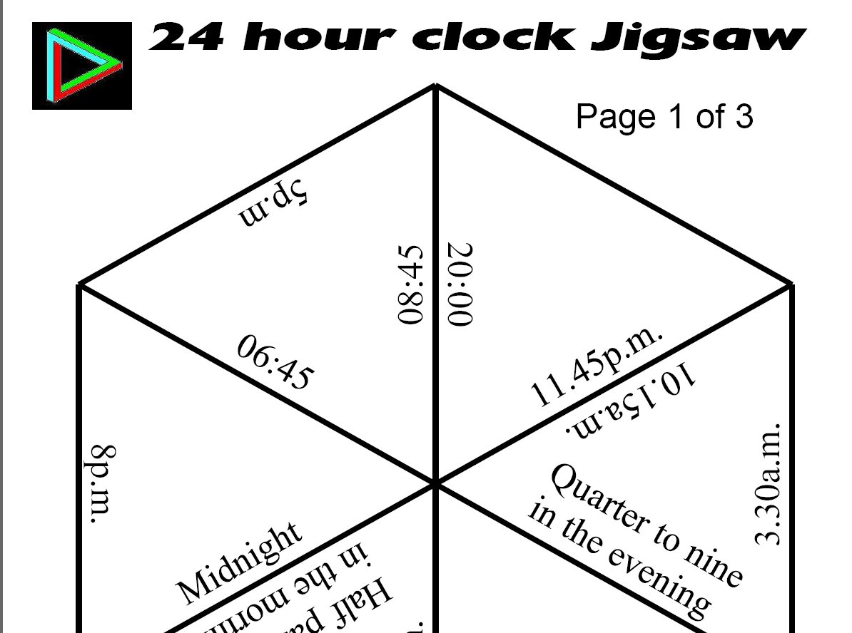 Jigsaws - Printable Tarsia Puzzles English