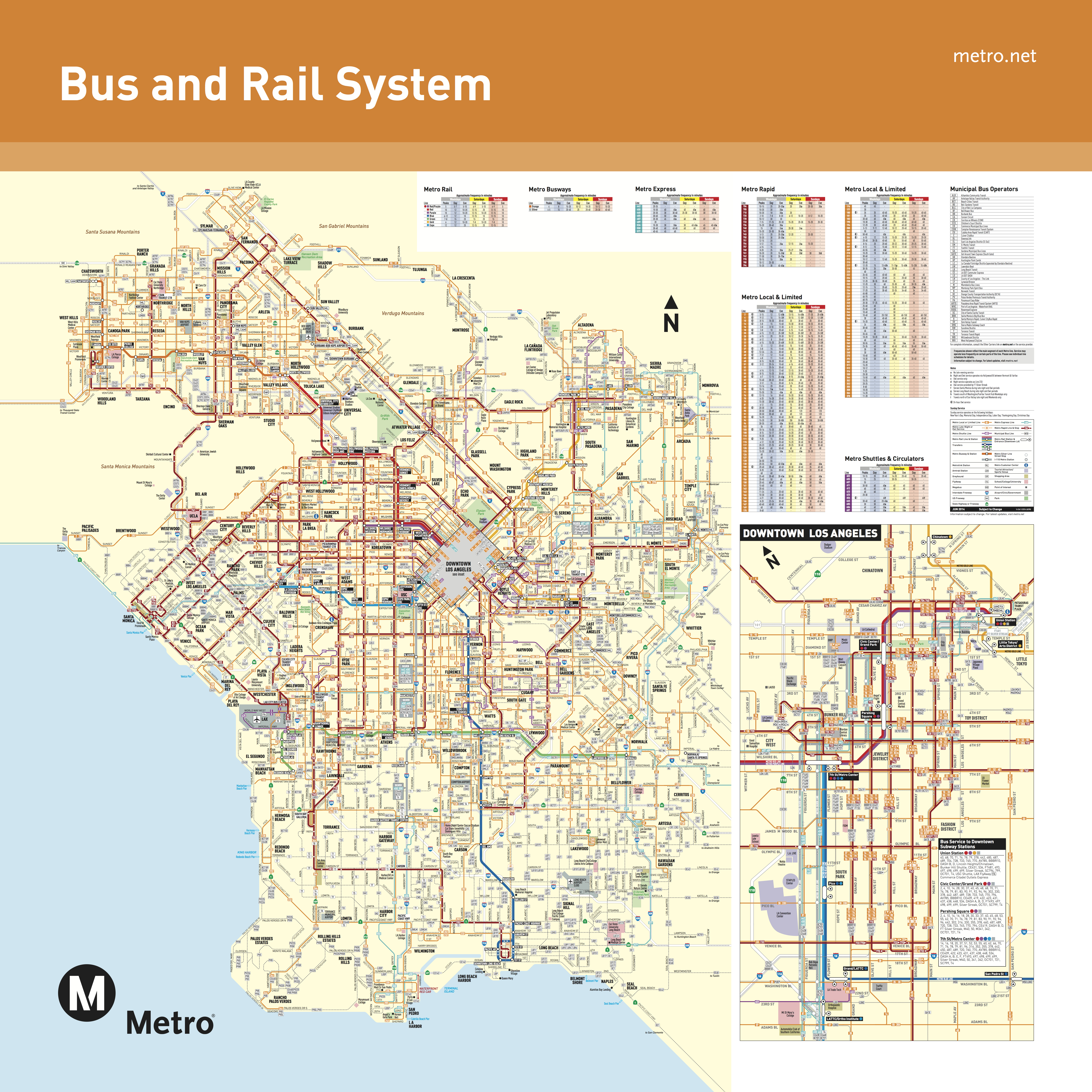 June 2016 - Bus And Rail System - Maps - Printable Crossword Metro