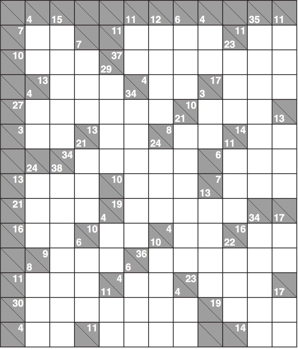 Kakuro 1568 Hard | Life And Style | The Guardian - Printable Puzzles Kakuro