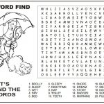 Kid Sleep Word Search To Pass The Time | Kiddo Shelter | Educative   Printable Puzzles To Pass Time