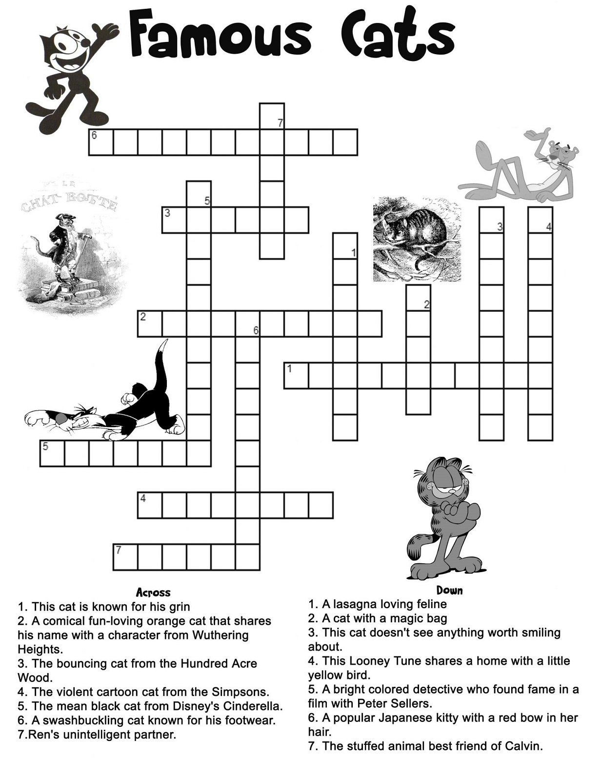 Kids&amp;#039; Crossword Puzzles To Print | Activity Shelter - Printable Cartoon Crossword Puzzles