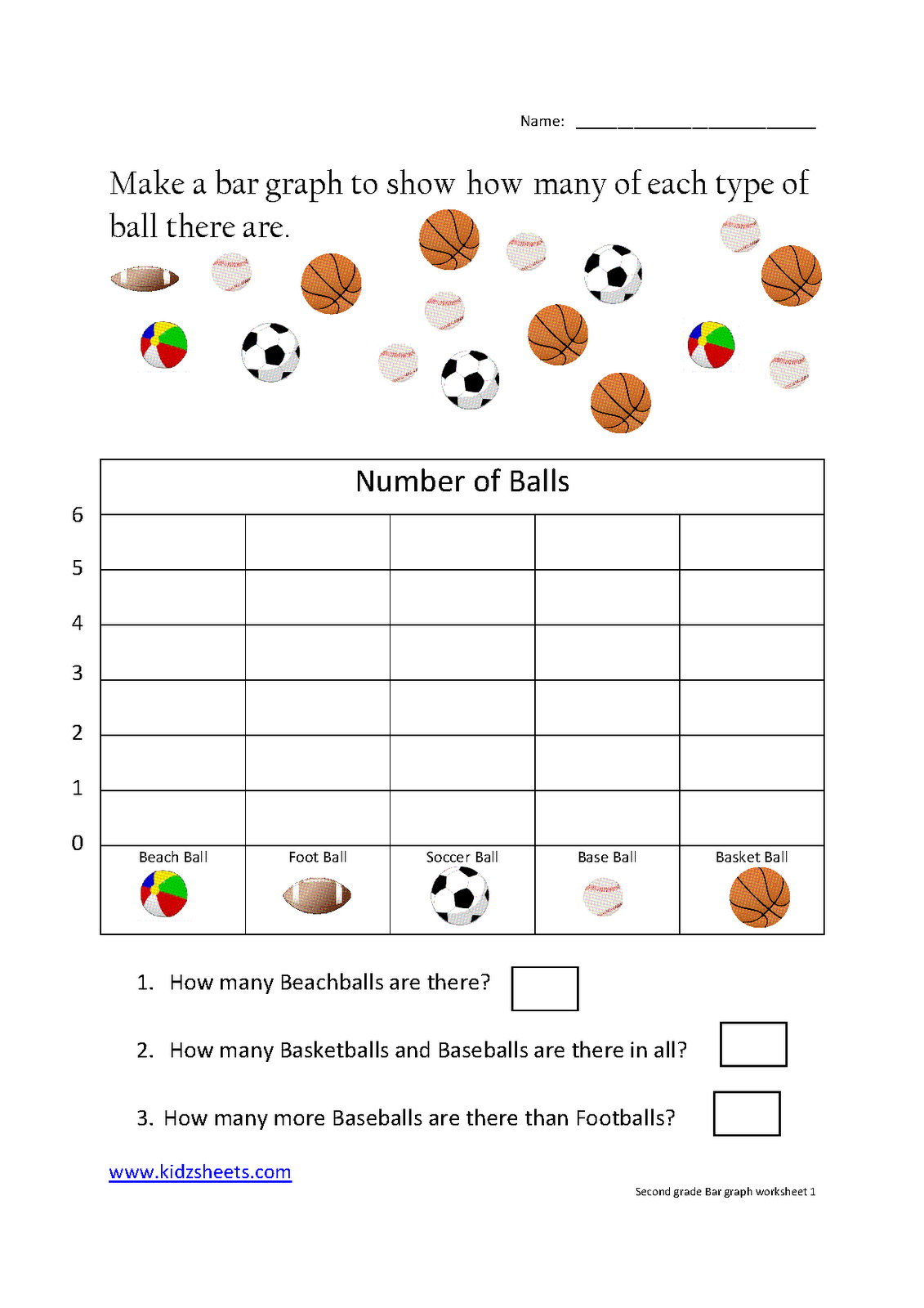 Kidz Worksheets: Second Grade Bar Graph Worksheet1 | School | Kids - Printable Graphing Puzzles