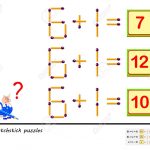 Logic Puzzle Game. In Each Task You Must Move 1 Matchstick To   Printable Matchstick Puzzles