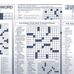 Los Angeles Times Sunday Crossword Puzzle | Tribune Content Agency   L A Times Printable Crossword Puzzles