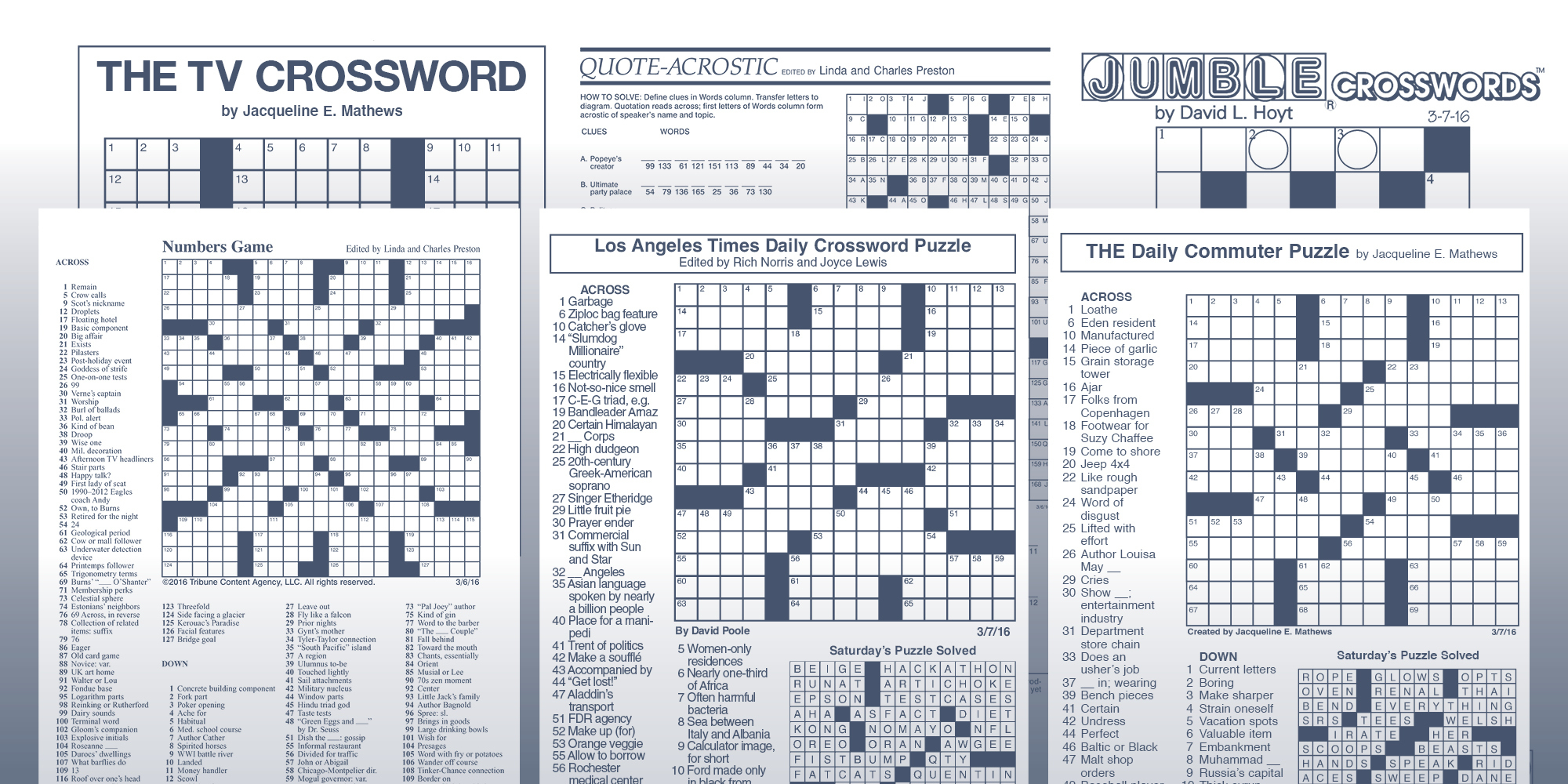 Los Angeles Times Sunday Crossword Puzzle | Tribune Content Agency - Printable La Crossword Puzzles