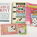 Lot Websters Large Print Crossword Puzzle Dictionary Puzzle Books   Large Print Crossword Puzzle Dictionary
