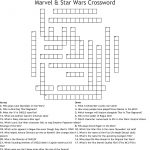 Marvel & Star Wars Crossword   Wordmint   Star Wars Crossword Puzzle Printable