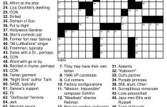 Marvelous Crossword Puzzles Easy Printable Free Org | Chas's Board – Printable Crossword Puzzles 2018