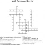 Math Crossword Puzzle Crossword   Wordmint   Printable Crossword Puzzle Money