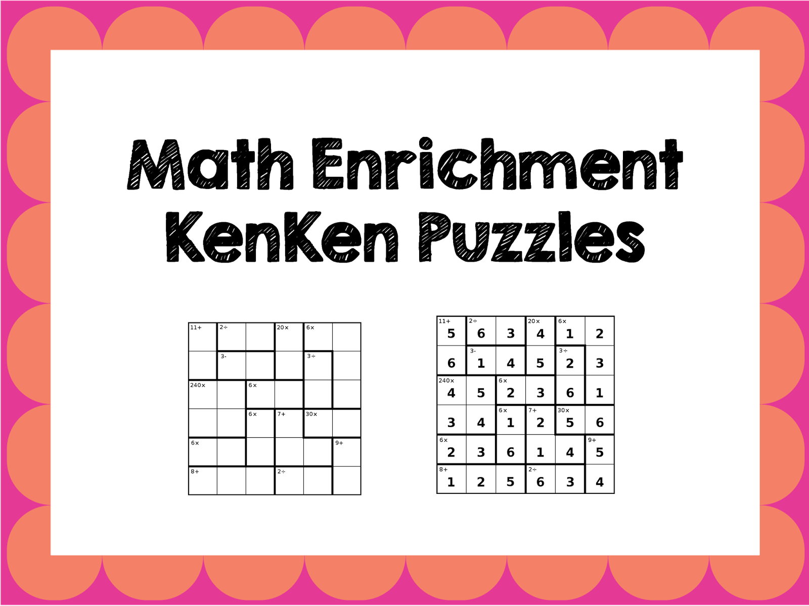 Printable Kenken Puzzles | Printable Crossword Puzzles