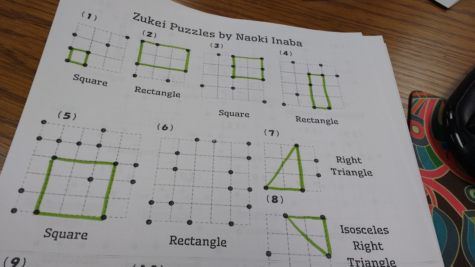 Math = Love: Zukei Puzzles For Practicing Geometric Vocabulary - Printable Tarsia Puzzles English