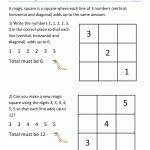 Math Puzzle 1St Grade   Printable Logic Puzzles For First Graders