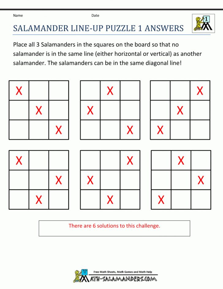 Printable Puzzles For 1St Graders