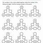 Math Puzzle Worksheets 3Rd Grade   Printable Addition Puzzles