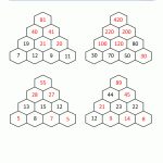 Math Puzzle Worksheets 3Rd Grade   Printable Hexagon Puzzle