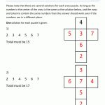 Math Puzzle Worksheets 3Rd Grade   Printable Math Crossword Puzzles