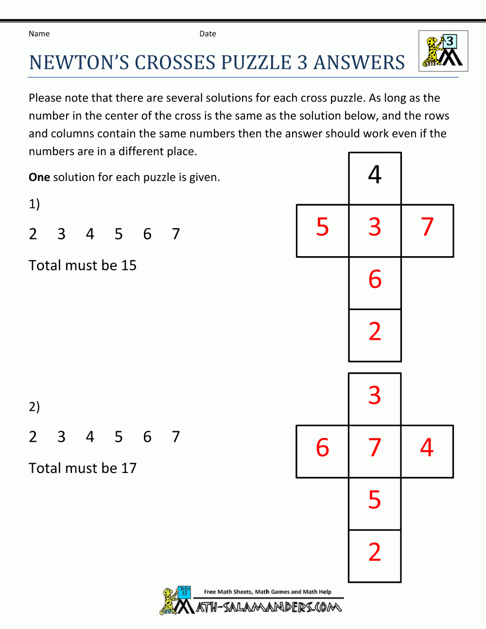 Math Puzzle Worksheets 3Rd Grade - Printable Math Puzzle Worksheets