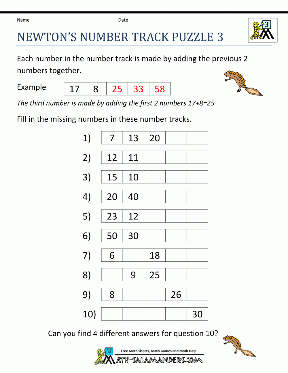 Printable Math Puzzles For 6Th Grade Printable Crossword Puzzles