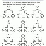 Math Puzzle Worksheets 3Rd Grade   Printable Puzzles And Games