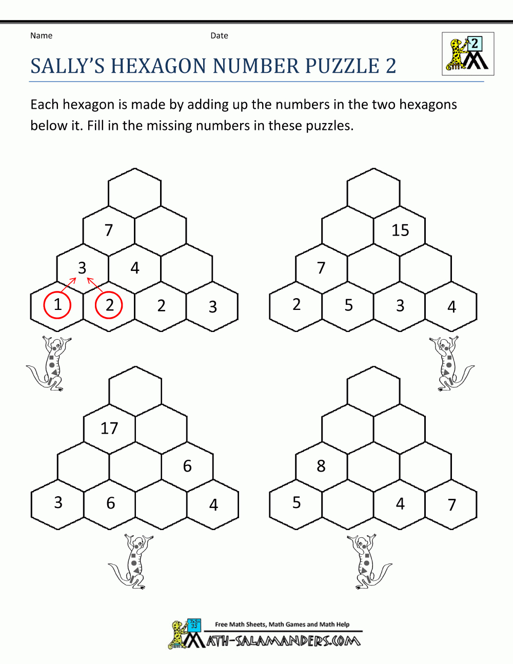 Math Puzzles 2Nd Grade - Printable Crossword Puzzles 2Nd Grade