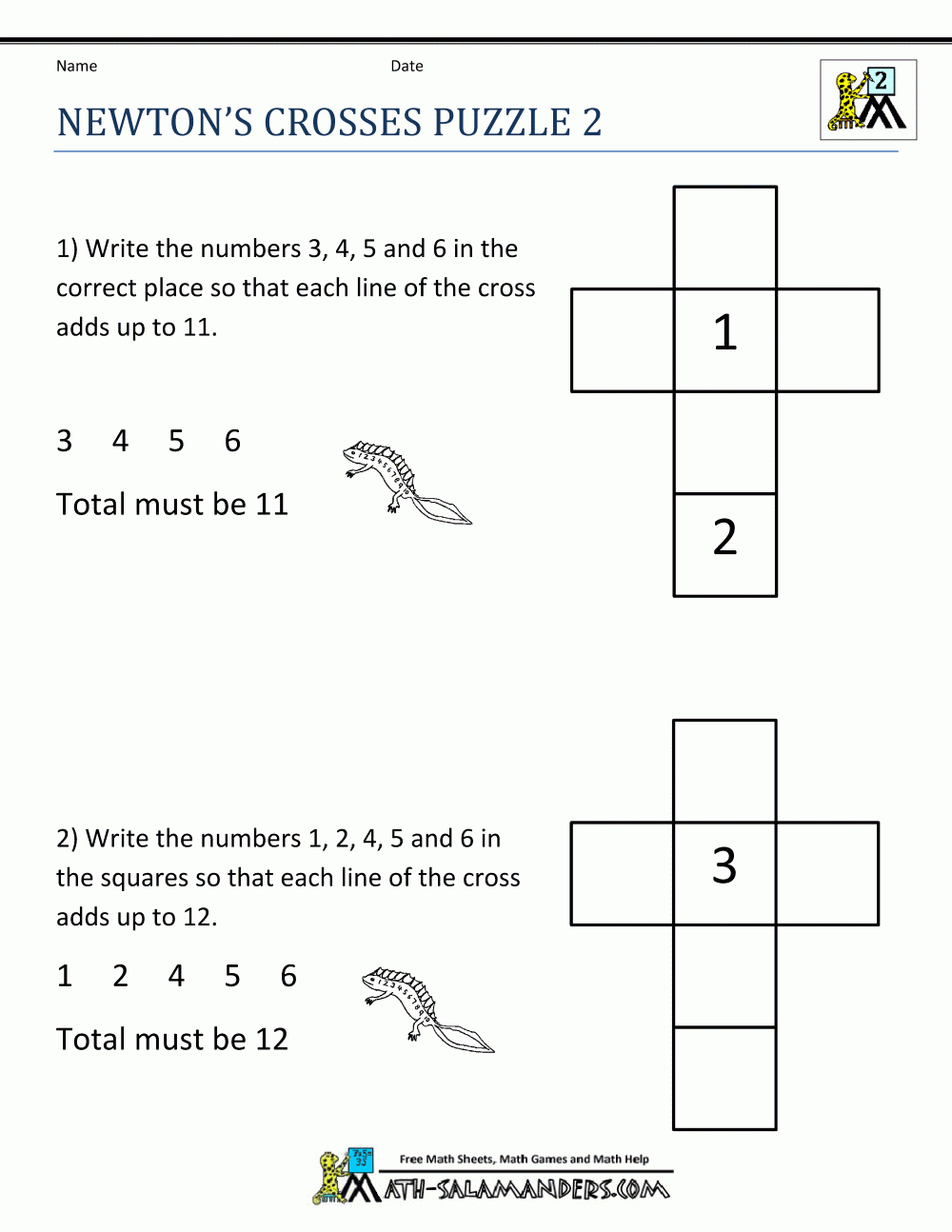 Math Puzzles 2Nd Grade - Printable Math Puzzles For 2Nd Grade
