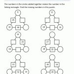 Math Puzzles 2Nd Grade   Printable Number Puzzles For Preschoolers