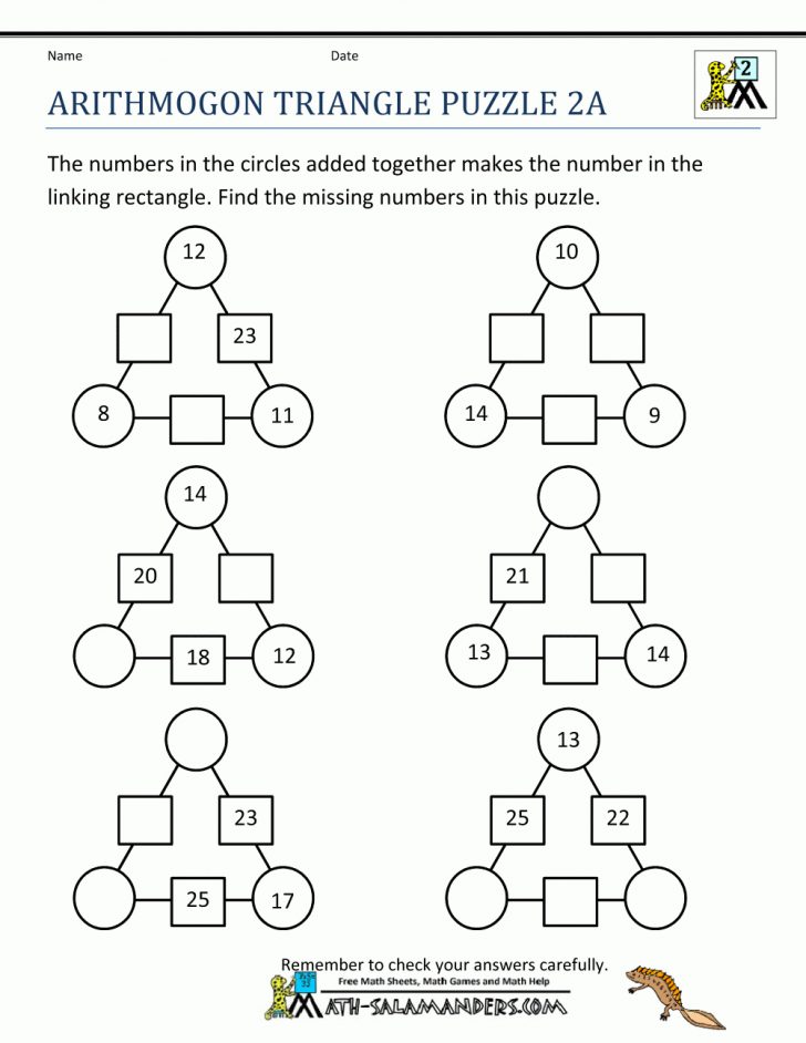 Printable Puzzles For 2Nd Graders