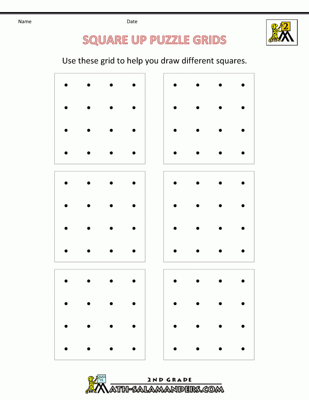 Math Puzzles For Kids - Shape Puzzles - Printable Geometry Puzzles