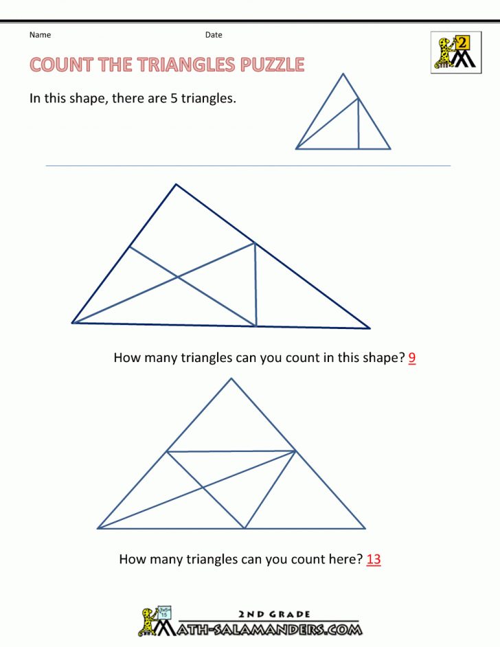 Printable Geometry Puzzles