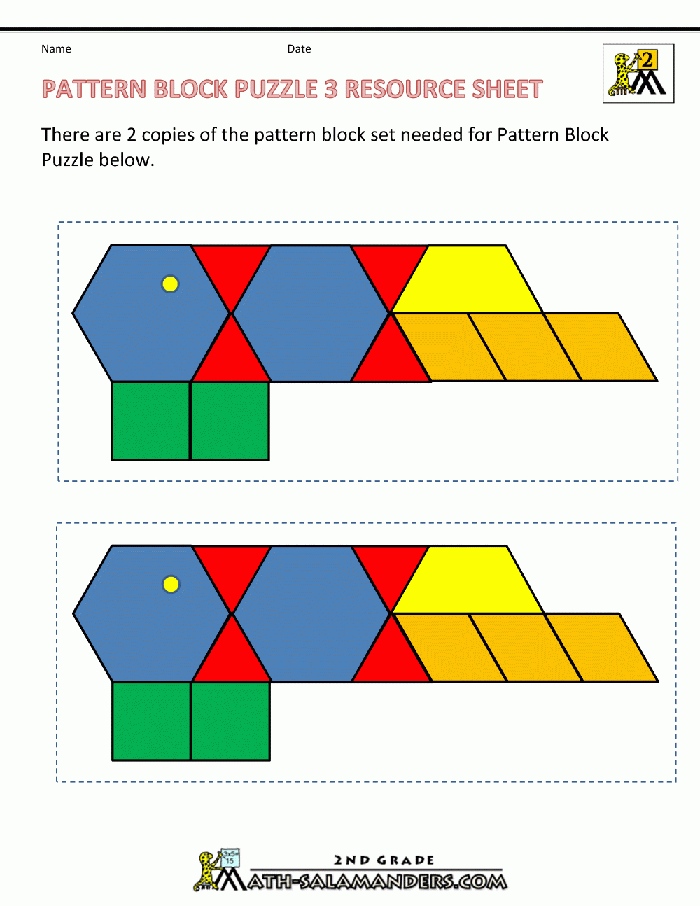 Math Puzzles For Kids - Shape Puzzles - Printable Shape Puzzles