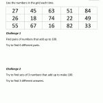 Math Puzzles Printable Make 100 Puzzle | Math Puzzles | Maths   Printable Puzzle Worksheets For Grade 1