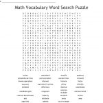 Math Vocabulary Word Search Puzzle Word Search   Wordmint   Printable Math Vocabulary Crossword Puzzles