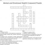 Mental And Emotional Health Crossword Puzzle Crossword   Wordmint   Printable Mental Health Crossword Puzzle
