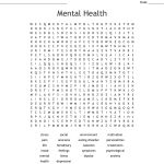 Mental Health Word Search   Wordmint   Printable Crossword Puzzles For Mental Health