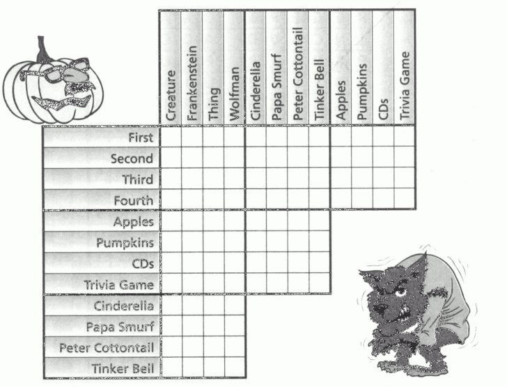 Printable Monster Puzzle