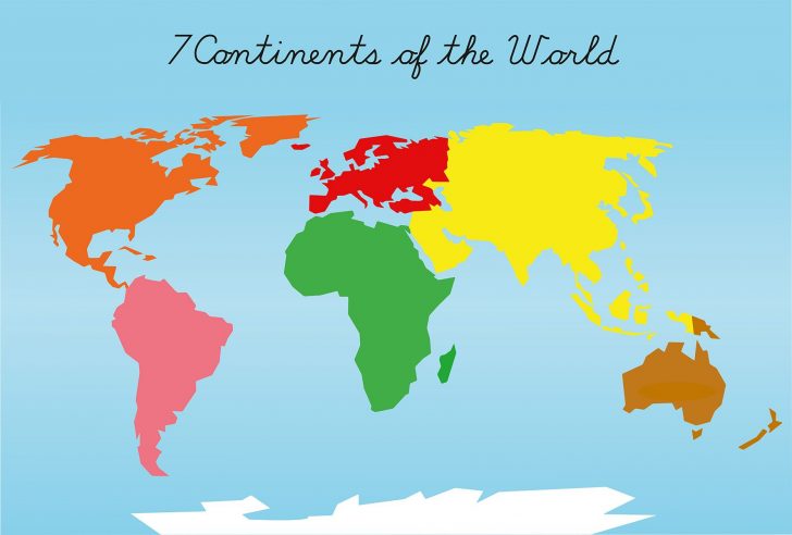 7 Continents Printable Puzzle