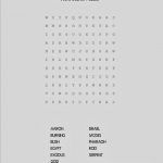 Moses In Egypt Word Search Puzzle   Free Sunday School Activities   Printable Puzzles On Moses