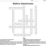 Native Americans Crossword   Wordmint   Native American Crossword Puzzle Printable
