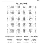 Nba Players Word Search   Wordmint   Printable Nba Crossword Puzzles