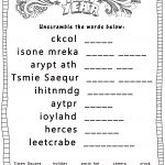 New Year's Printable Activities :: Entertain Your Kids With 4 New   Free Printable Unscramble Puzzles