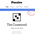 New York Times Crossword – Help   Printable Times Crossword