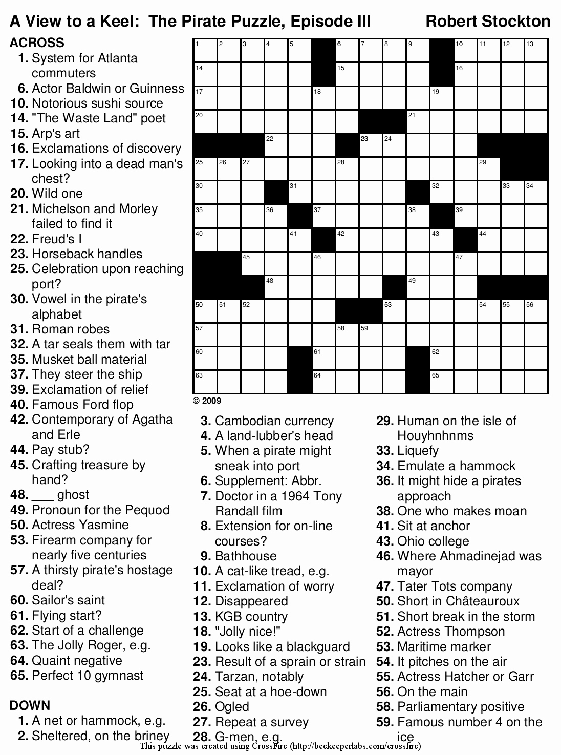 Newspaper Printable Crossword Puzzles | Printable ...