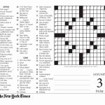 New York Times Sunday Crossword Printable – Rtrs.online   Printable Crossword Puzzle New York Times
