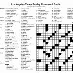 New York Times Sunday Crossword Printable – Rtrs.online   Printable La Crossword Puzzles