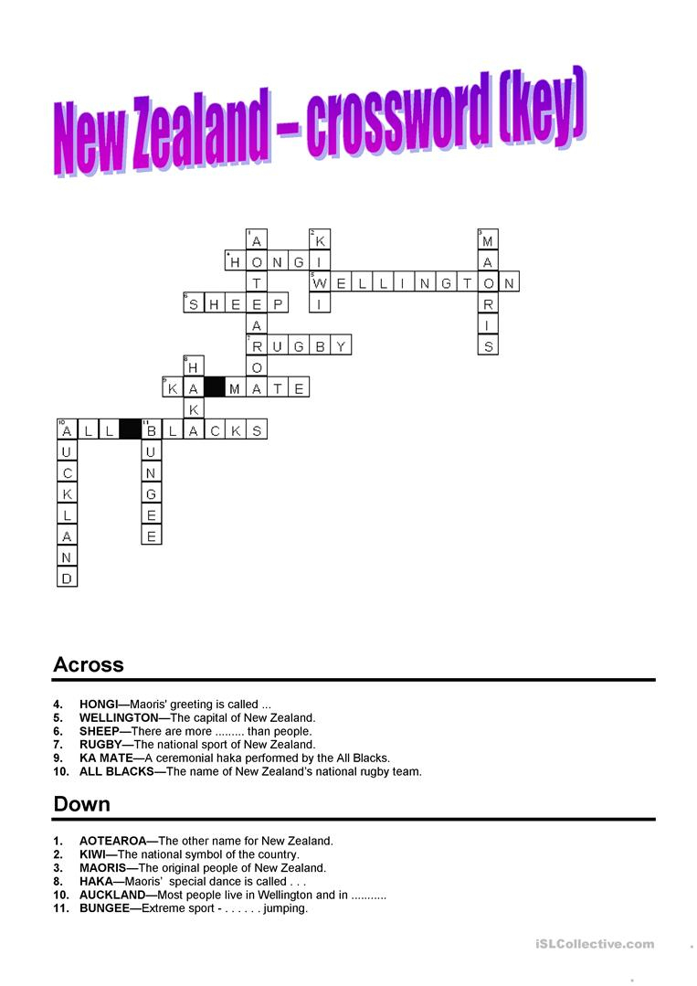 printable crossword nz printable crossword puzzles