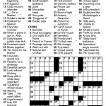 Newsday Crossword Puzzle For Jun 12, 2018,stanley Newman   Printable Crossword Newsday