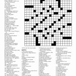 Newspaper Printable Crossword Puzzles   Masterprintable   Printable Ny Times Sunday Crossword Puzzles