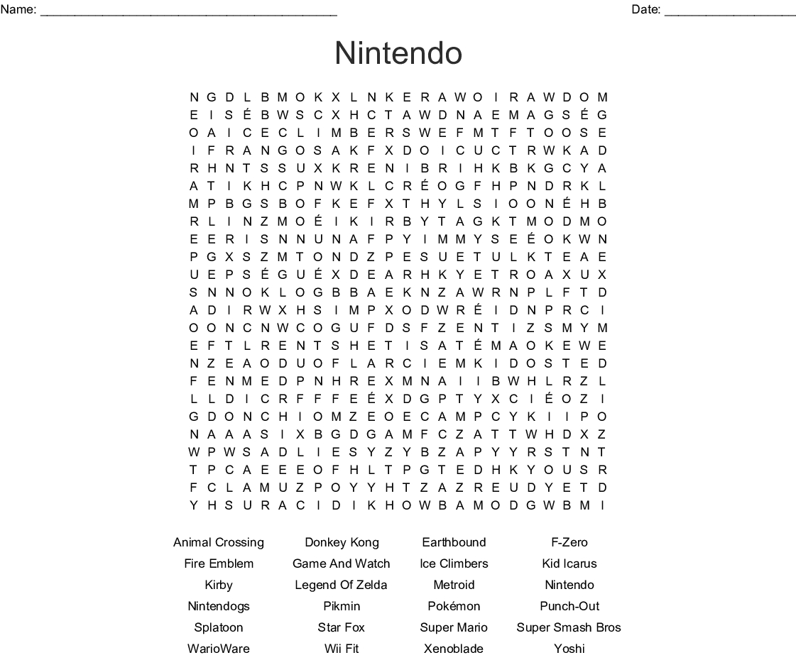 Zelda Crossword Puzzle Printable | Printable Crossword Puzzles